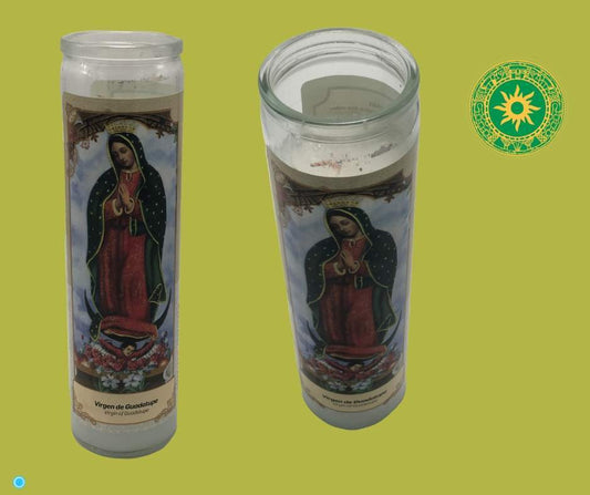 VELA DE 8” PARA LA VIRGEN DE LA CARIDAD DEL COBRE VELA DE 8” PARA LA VIRGEN DE LA CARIDAD DEL COBRE - Inshe Miami CERERÍA INSHE MIAMI