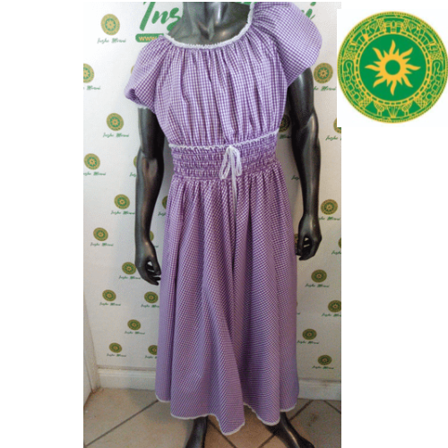 VIOLET GINGA DRESS