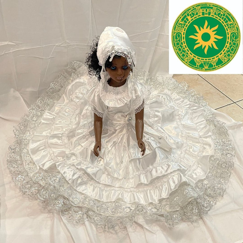 MUÑECAS DE GOMA 26" TRAJES CON ENCAJES