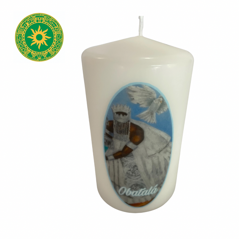 VELON CON IMAGEN OBATALA 9"