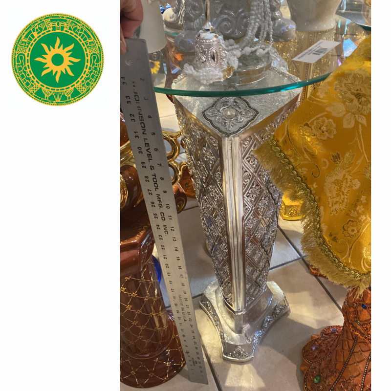 PEDESTALES ADORNADOS CON CRISTAL