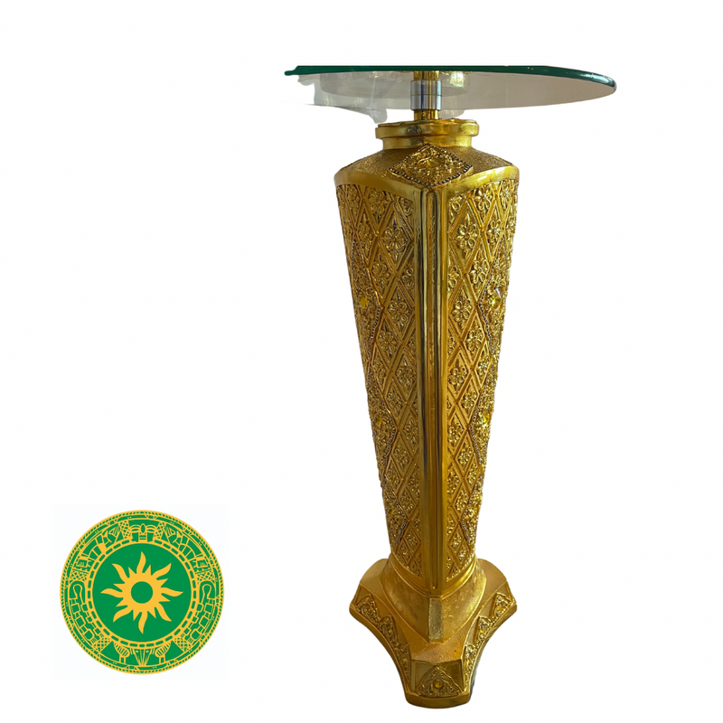 PEDESTALES ADORNADOS CON CRISTAL