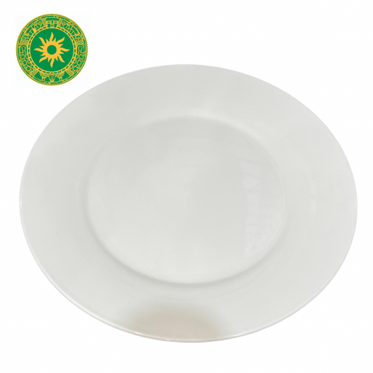 Plato Blanco de Loza