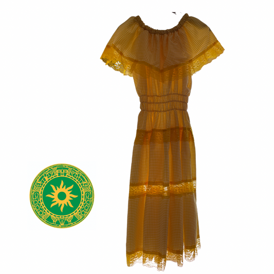 YELLOW GINGA DRESS