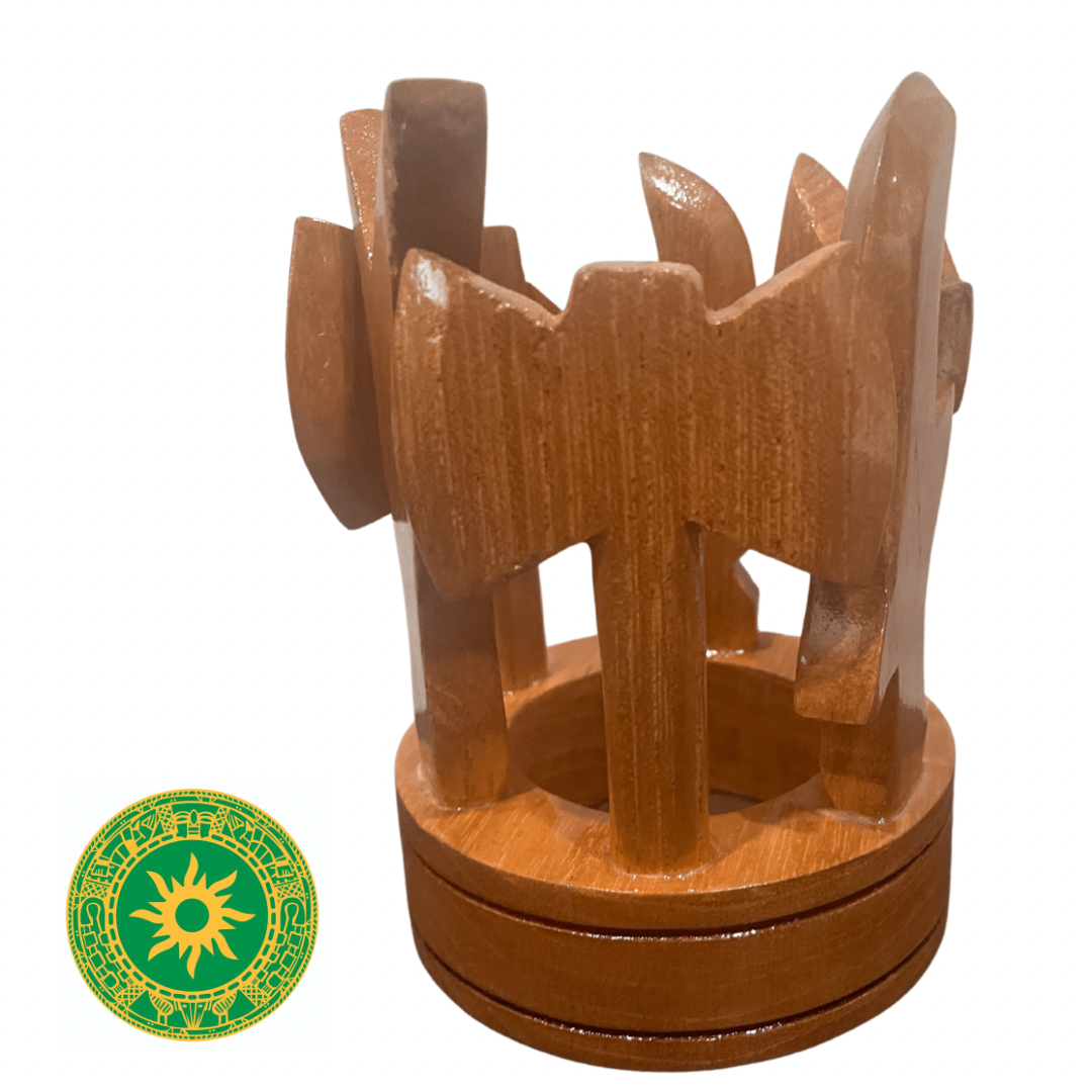 Corona de Madera 3.5"