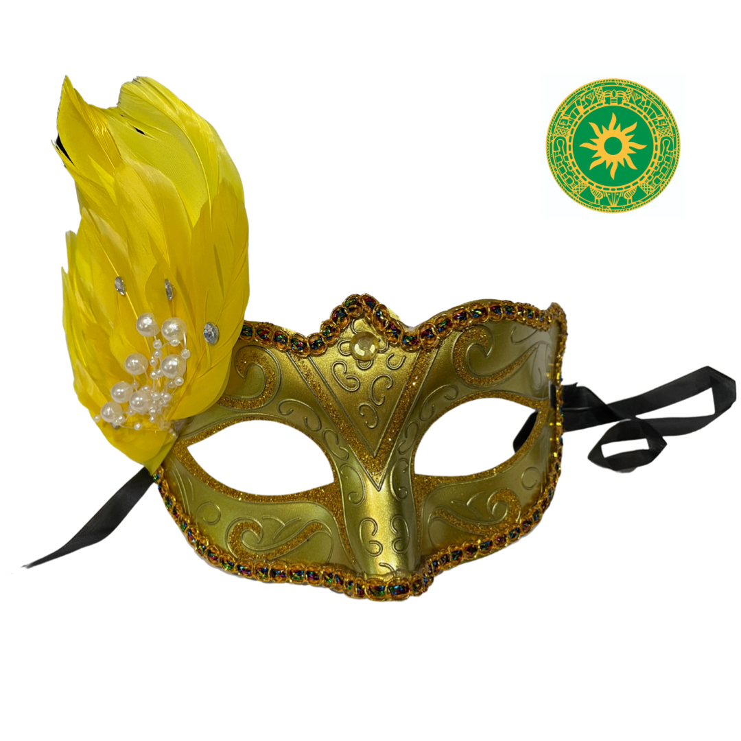 CARETA CON CASCABELES