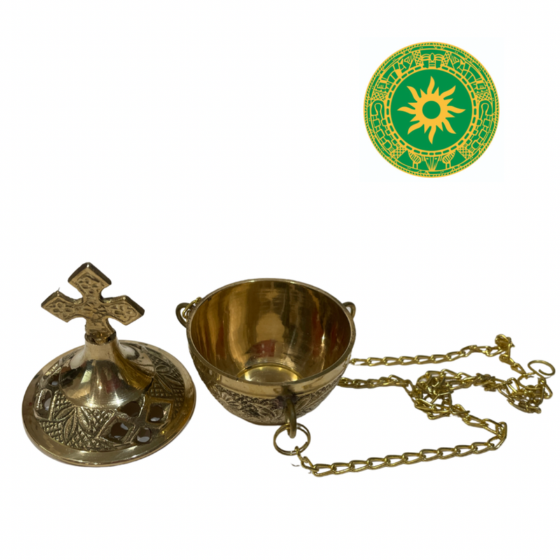 Porta Incienso de Bronce 3.5"