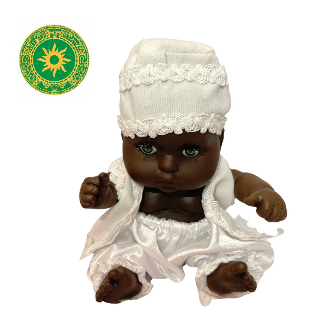 Muñecos de  6" Ibeyi (Jimaguas) Blancos