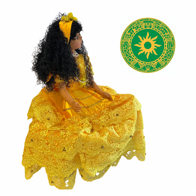 MUÑECAS DE GOMA 26" TRAJES CON ENCAJES
