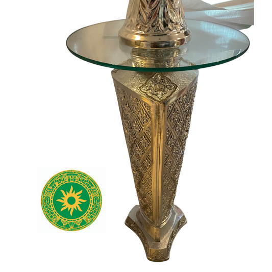 PEDESTALES ADORNADOS CON CRISTAL