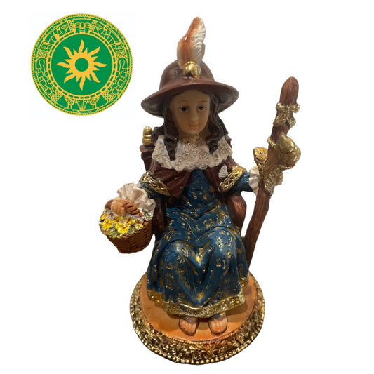 Statue of Santa Barbara / image with glossy base