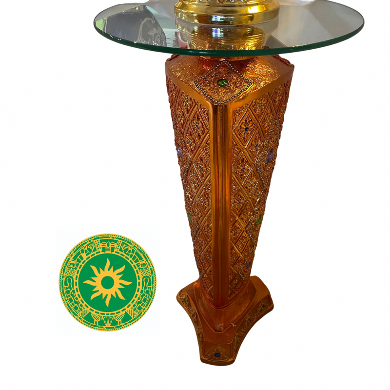 PEDESTALES ADORNADOS CON CRISTAL