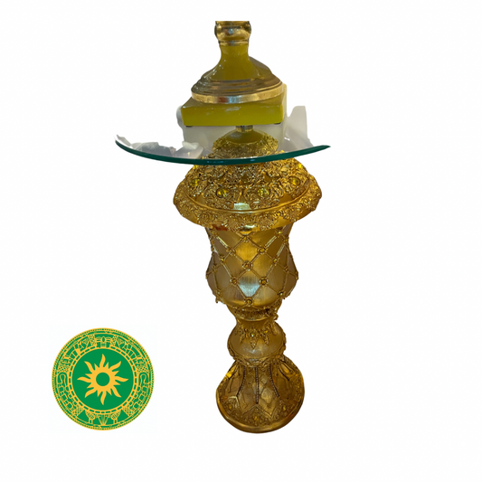 LARGE PEDESTALS WITH GLASS