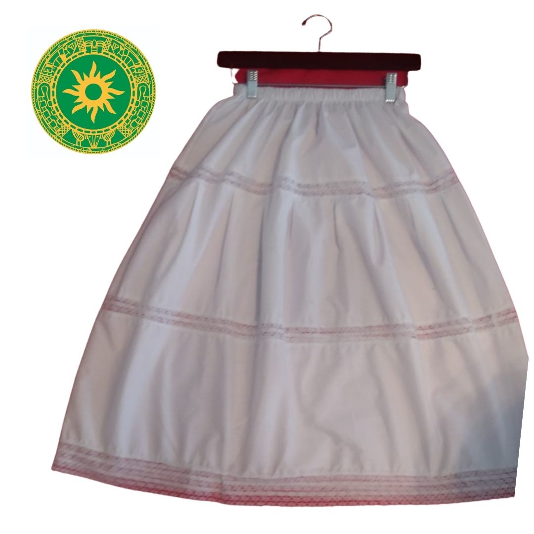SAYA BLANCA SENCILLA
