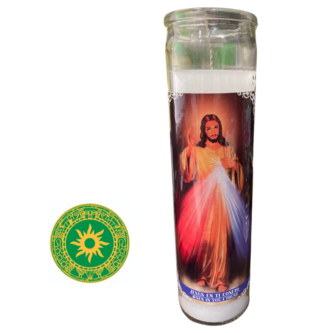 VELA DE 8” JESUS EN TI CONFIO