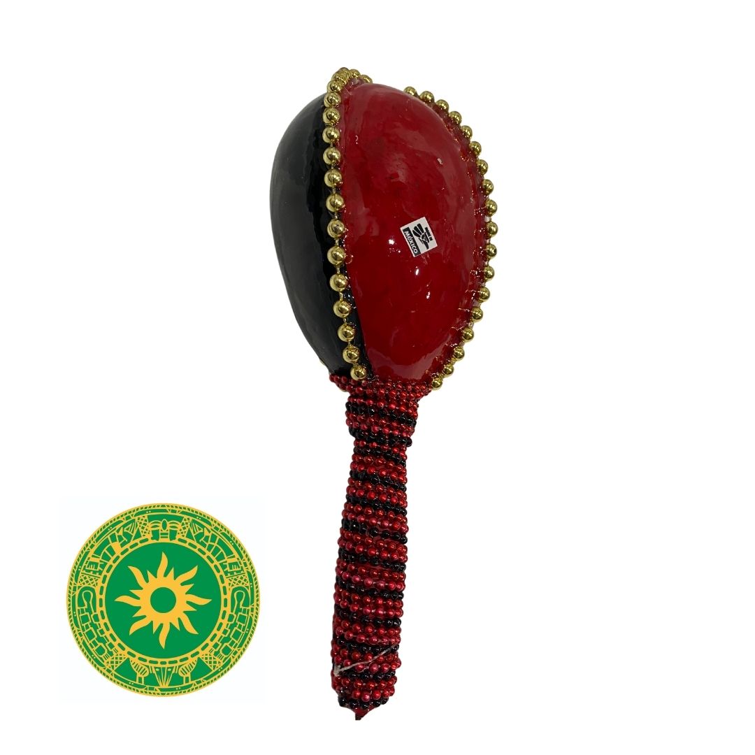 PAINTED AND DECORATED MARACA
