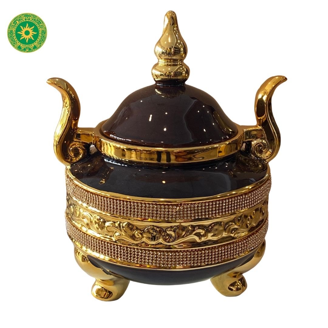 LARGE TUREEN WITH RIBBON HANDLE UP