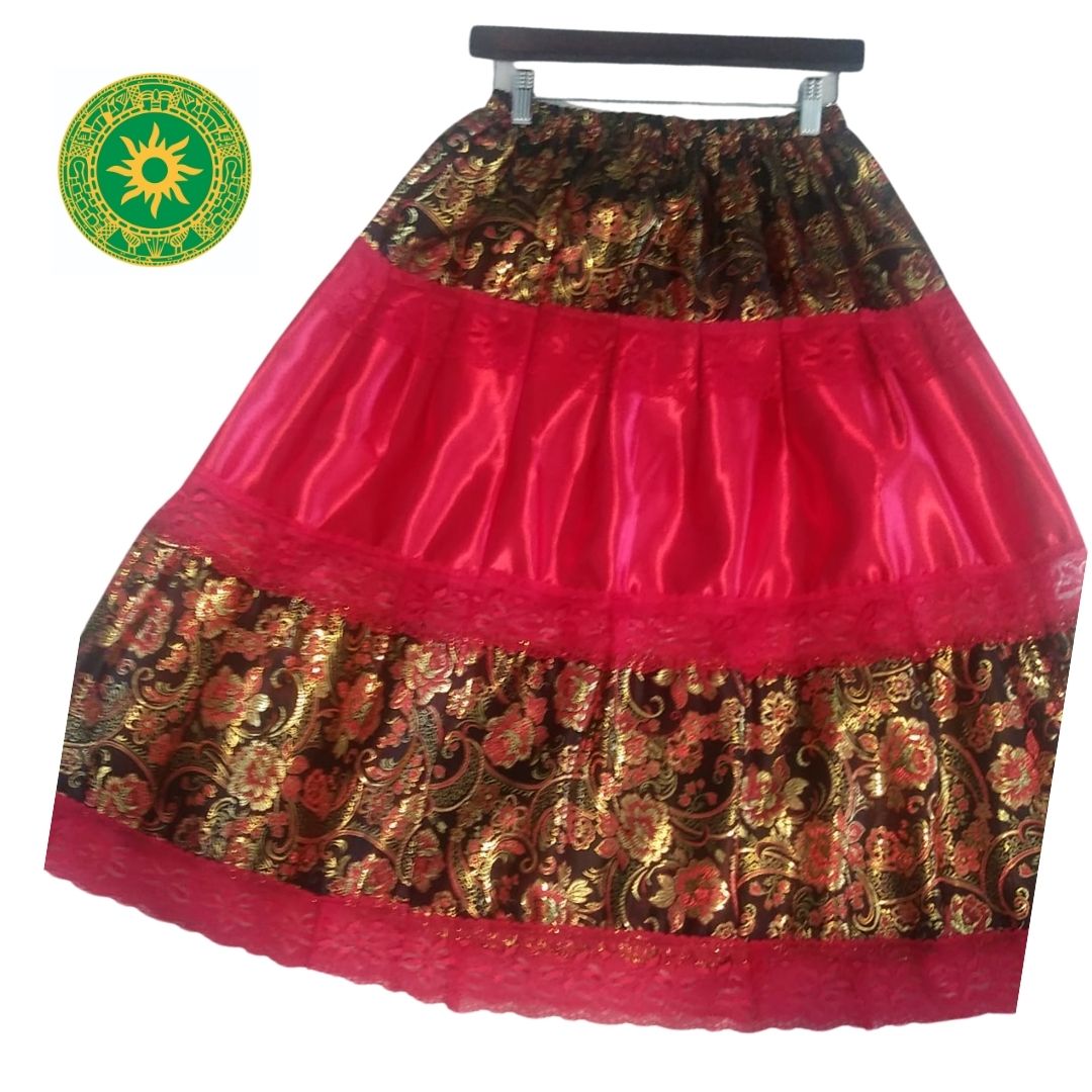 SAYA ROJO Y NEGRA