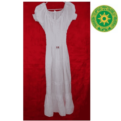 VESTIDO BLANCO DE HILO