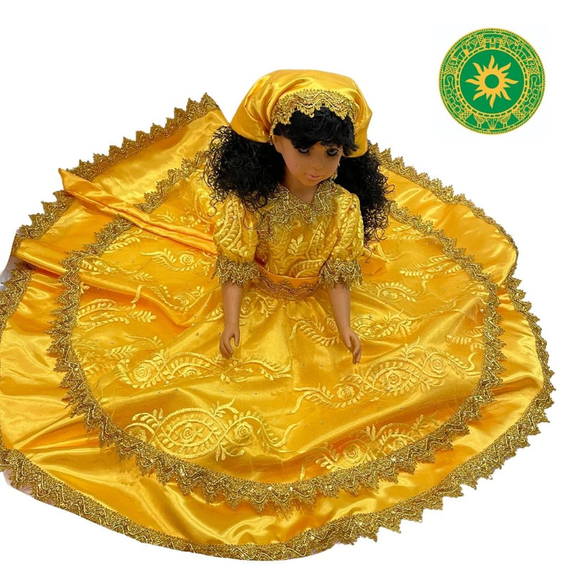 MUÑECAS DE GOMA 26" TRAJES CON ENCAJES