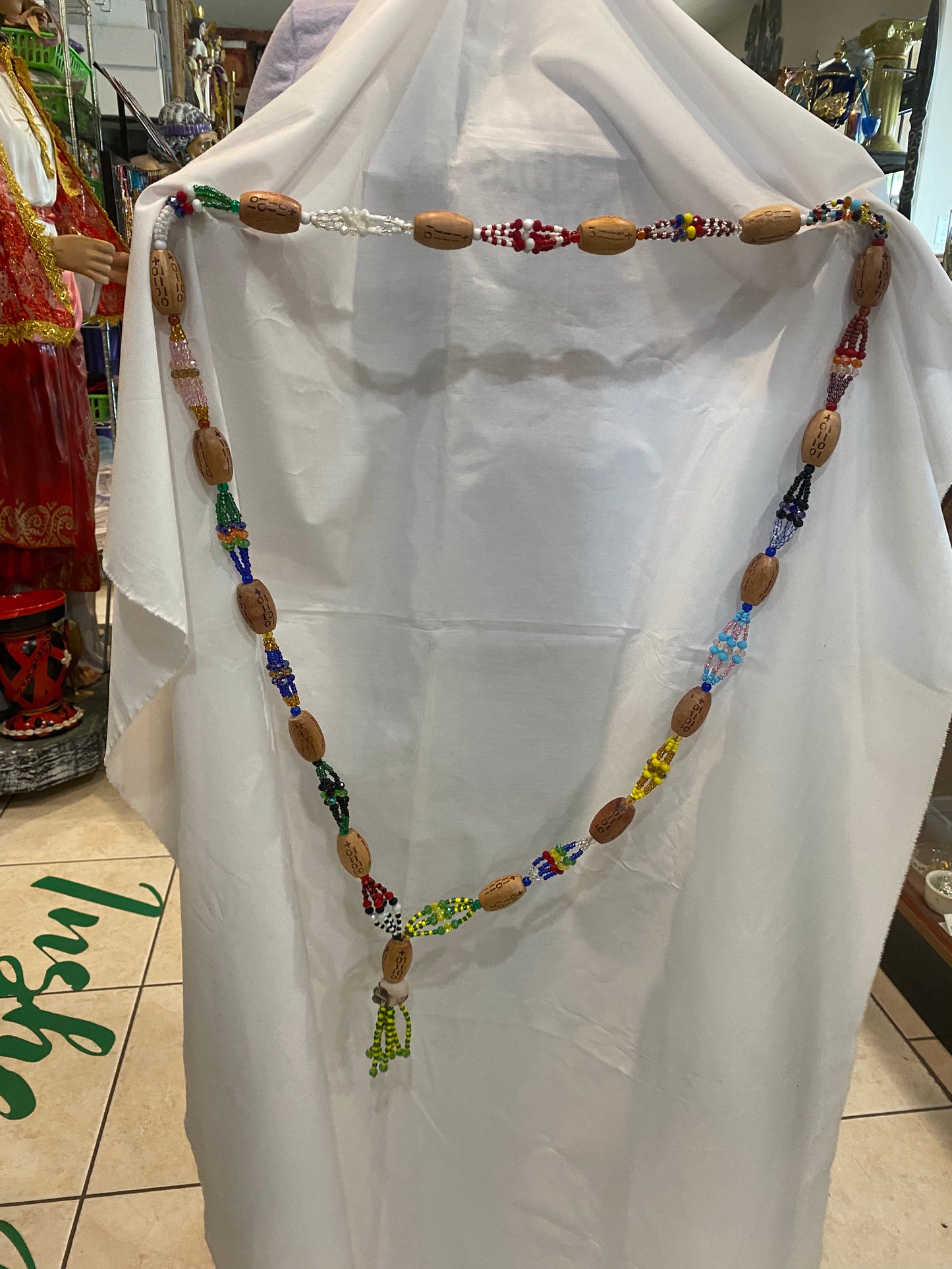 COLLAR DE OGBEYONO GRANDE CON SIGNOS