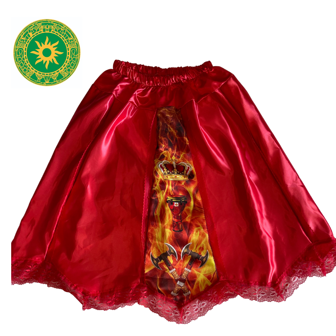 SAYA ROJA Y BLANCA CHANGO