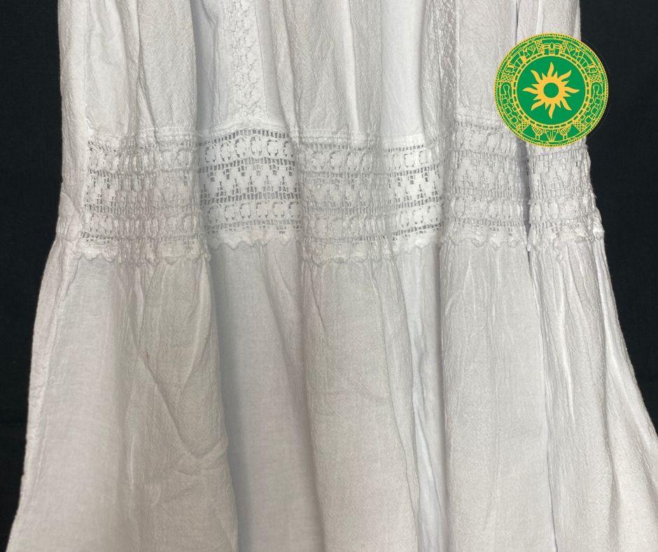 Saya blanca de hilo Saya blanca de hilo - Inshe Miami Saya INSHE MIAMI