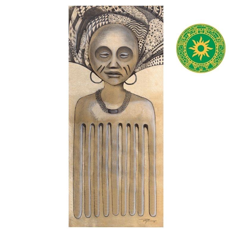 Cuadro- “ORE YEYEO OSUN” (OSHUN) Cuadro- “ORE YEYEO OSUN” (OSHUN) - Inshe Miami ARTESANÍA MANUAL BotanicasYoruba