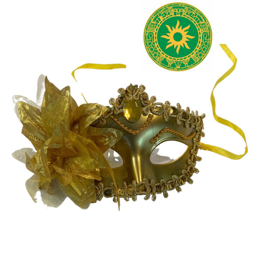 MASK WITH FLOWER