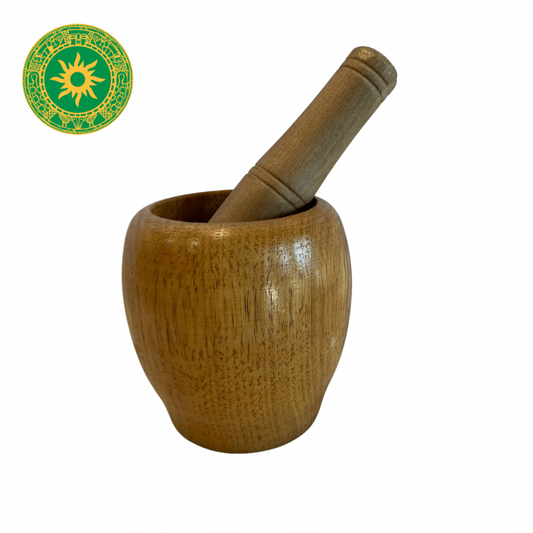 MORTERO DE MADERA 4"
