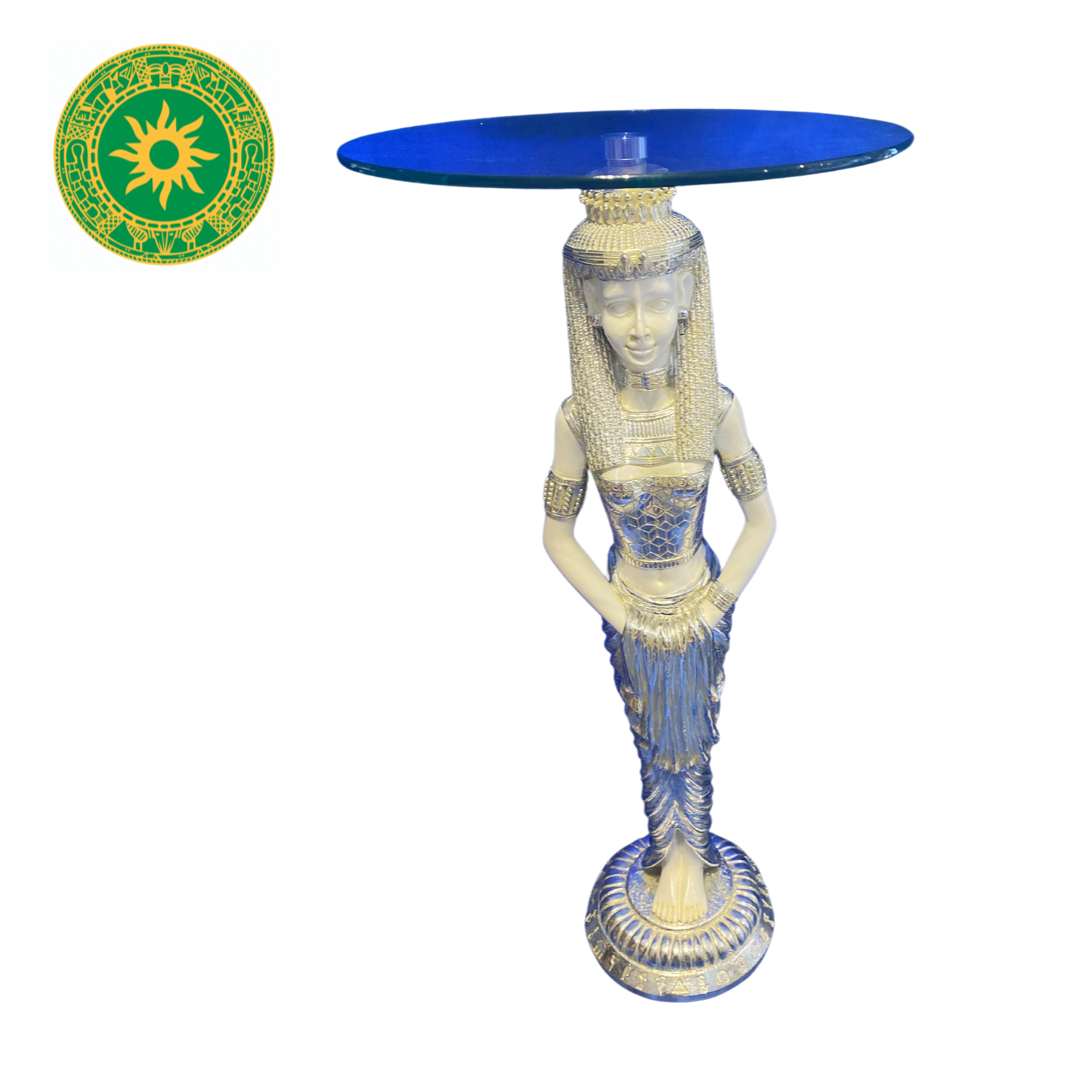 PEDESTAL MUJER CON CRISTAL 41"