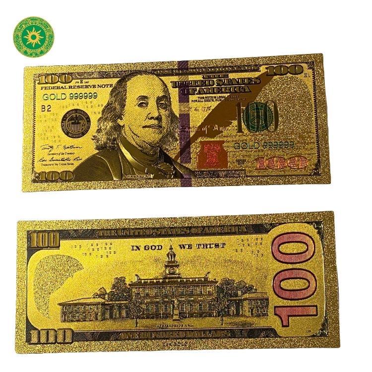 BILLETE DORADO DE $100 BILLETE DORADO DE $100 - Inshe Miami CARTONERIA Y PAPEL Inshe Miami