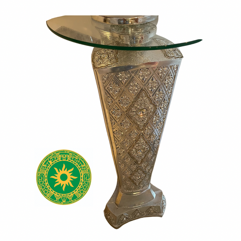 PEDESTALES ADORNADOS CON CRISTAL