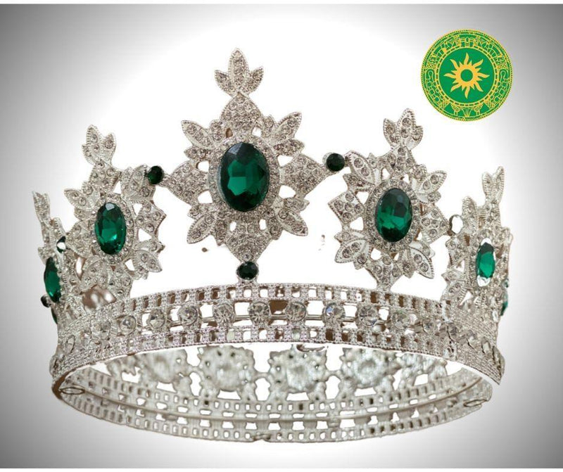 HERMOSA CORONA DE ACERO HERMOSA CORONA DE ACERO - Inshe Miami ARTESANIA MANUAL INSHE MIAMI OBATALA ALARGUEMA(blanca y verde)