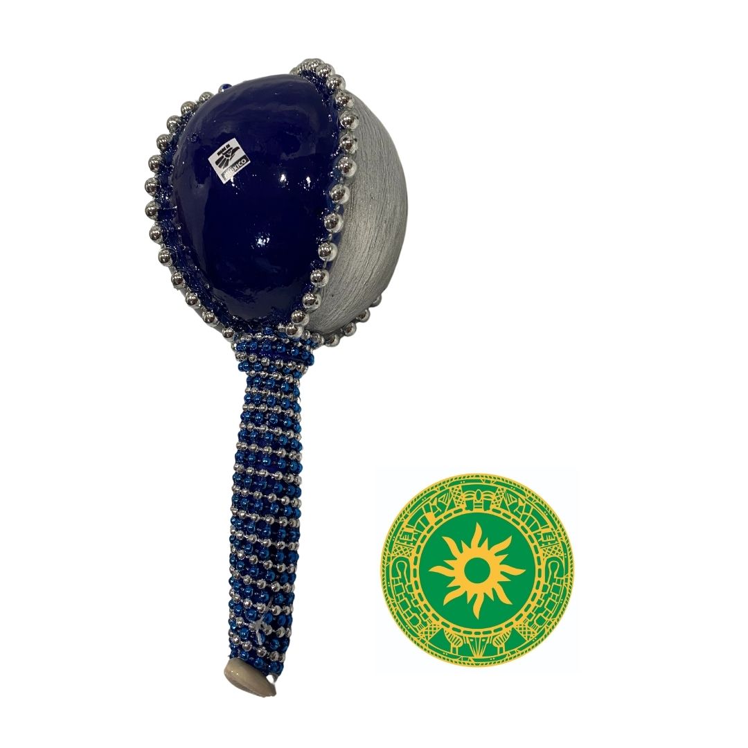 PAINTED AND DECORATED MARACA