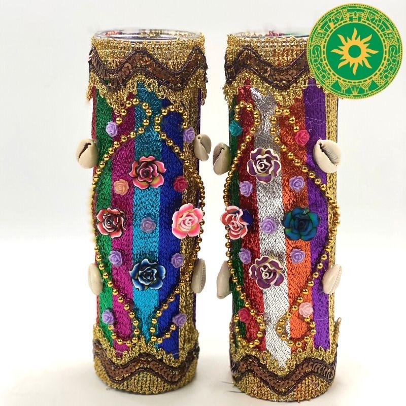 VELA DE 8” HERMOSAMENTE CONFECCIONADA PARA OYÁ VELA DE 8” HERMOSAMENTE CONFECCIONADA PARA OYÁ - Inshe Miami CERERÍA Inshe Miami
