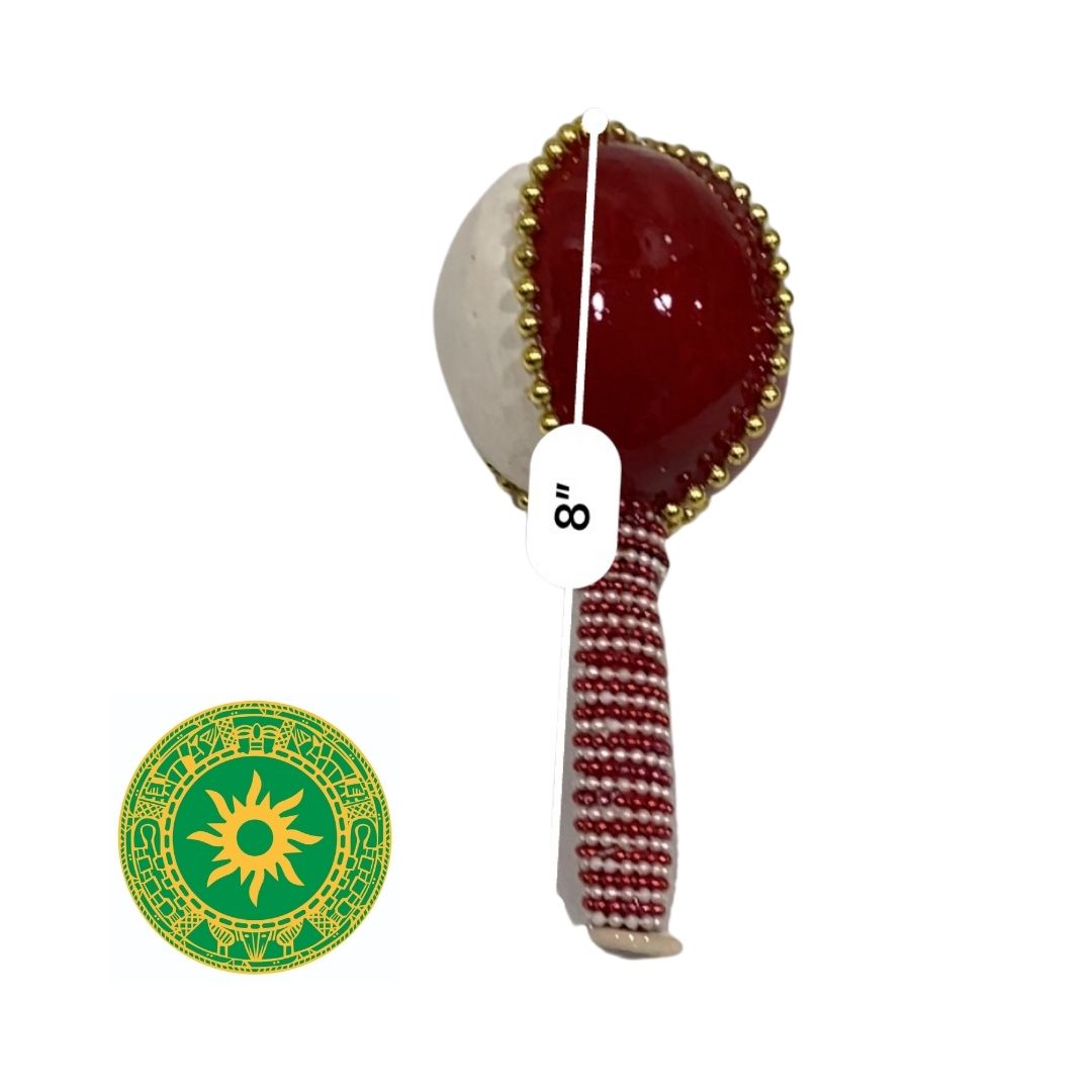 PAINTED AND DECORATED MARACA
