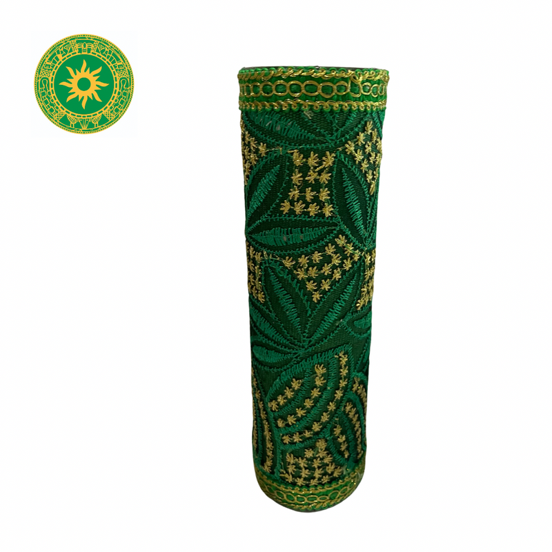 VELAS DE 8” HERMOSAMENTE DECORADAS PARA LOS SANTOS
