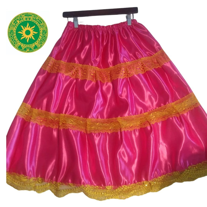 SAYA ROSADA EN SATIN