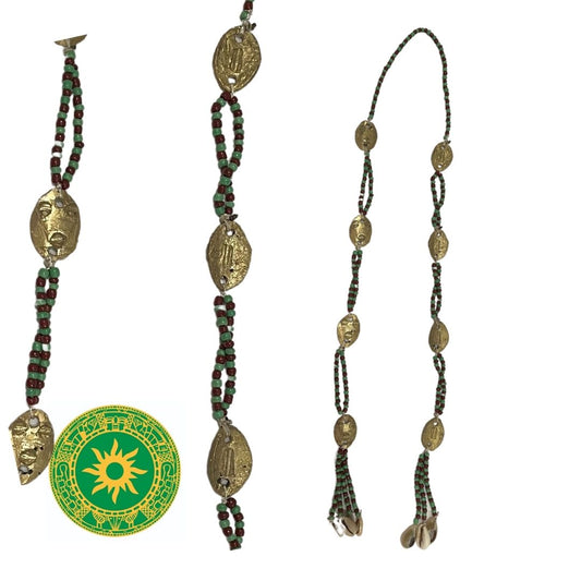 Opele with bronze and beads