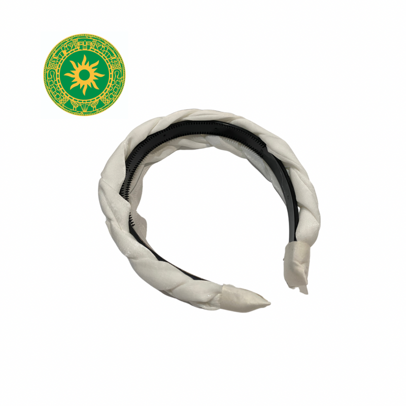 CINTILLO BLANCO CON TRENZA