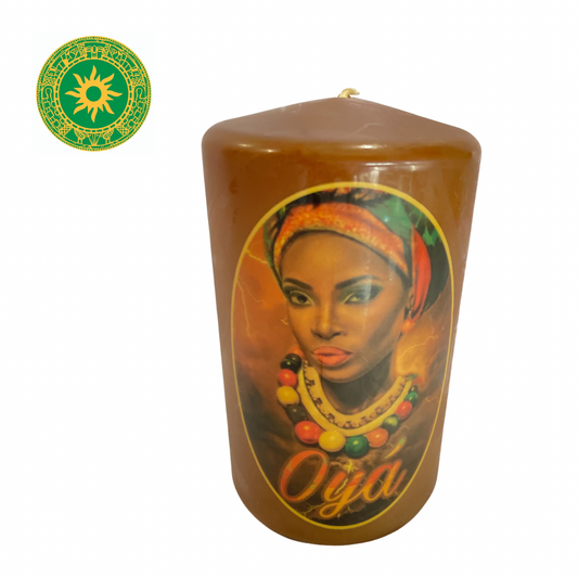 CANDLE WITH PICTURE OYA 5"