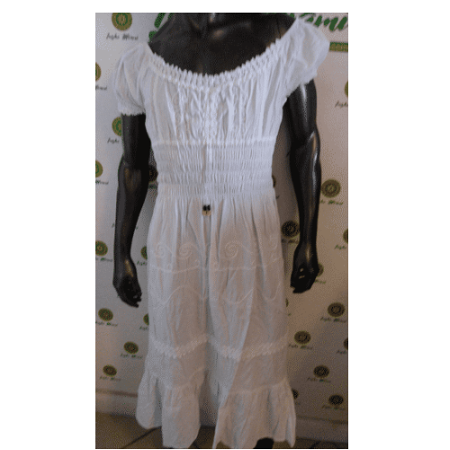 WHITE THREAD DRESS