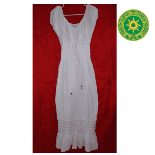 WHITE THREAD DRESS